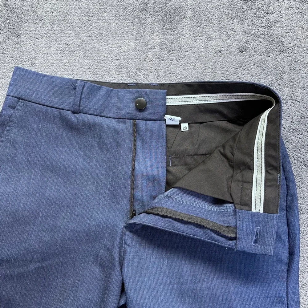 State And Liberty Athletic Fit Stretch Suit 2 Piece Blue Size 36R Pants 30x27